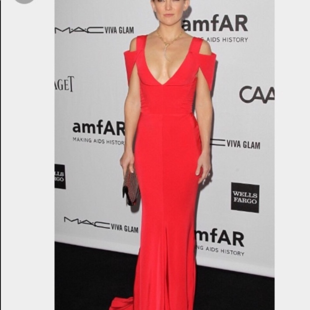 ABS stunning red gown